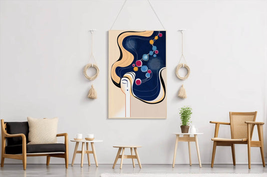 Women Thoughts Geometric Idealization Abstract Wall Art - beink online art store