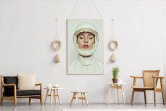 Astronaut in Honey Helmet Wall Art