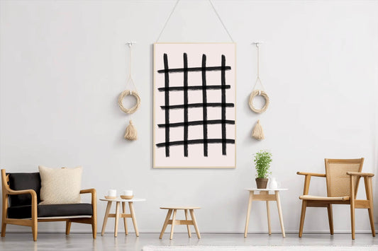 Hashtag With Pink Background Wall Art - beink online art store