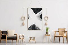 High Rise Building Black & White Wall Art