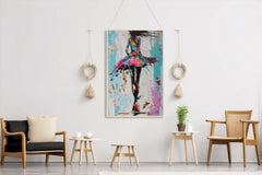 Oil Painting Of A Dancing Girl Wall Art