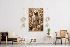 Flower astronaut art work - beink online art store