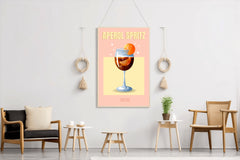 Orange Carbonated Cocktail Wall Art