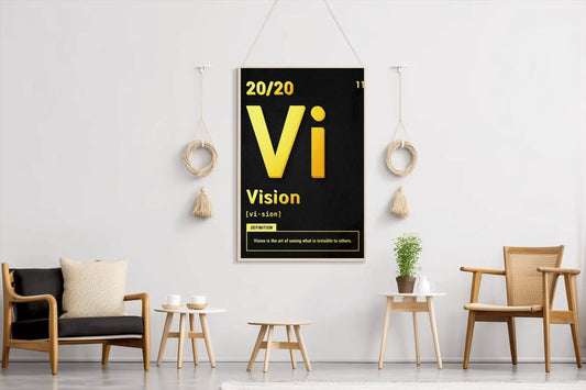 20/20 Vision Rule Motivational Wall Art - beink online art store