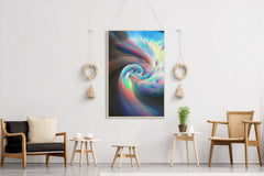 Colorful Ring Wallpaper Abstract Wall Art