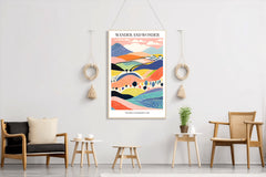 Colorful Farm Painting Wall Art