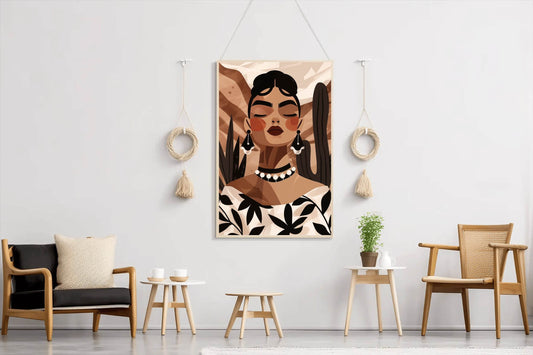 Painting of Fashionable African Women Wall Art - beink online art store