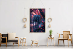 Abstract African Bush Elephant Animal Wall Art