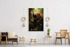 Roaring Liger Animal Wall Art