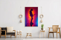 Guitarist In Concert Wall Art