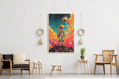 Astronaut In Space colorful artwork