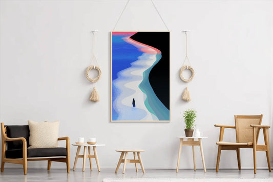 Solitary Figure on the Shore Wall Art - beink online art store