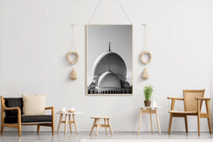 Abu Dhabi Grand Mosque Black & White Wall Art