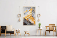 Oil Painting Of The Alps Wall Art