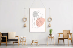 Minimal Design of Women's Top Bust Wall Art