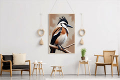 Watercolor Painting of Jay Bird Wall Art