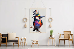 Watercolor Kingfisher Bird Wall Art