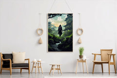 Full Shot Ninja Wearing Equipment Anime Wall Art - beink online art store