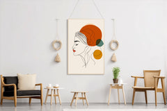 Woman With Colored Hair Wall Art