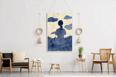 Girl Day Dreaming Modern Wall Art