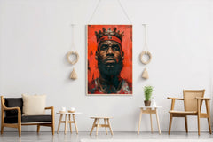 Master Flame Sports Aesthetic Wall Art Poster for Living Room, Home & Wall Decor | Basketball | King LeBron James