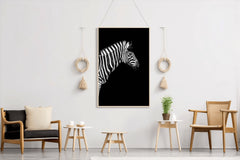 Zebra Black & White Wall Art