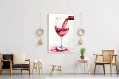 Serve Red Wine Wall Art