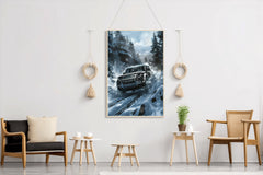 Land Rover Defender Black Wall Art