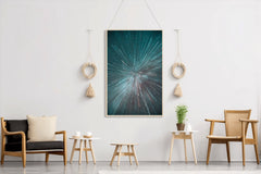 Splash of Hyperspace Lines Abstract Wall Art