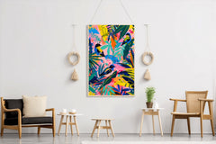 Tropical Vibrant Aviary Wall Art