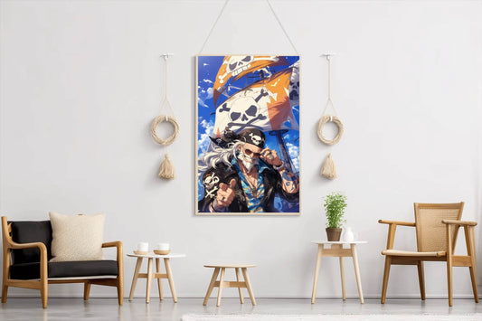 Gold Roger Pirate King Anime Wall Art - beink online art store