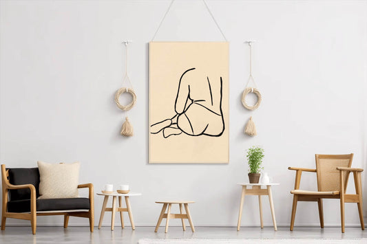 The Back of A Woman Wall Art - beink online art store