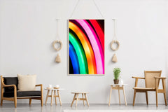 Multicolor Lines Abstract Wall Art