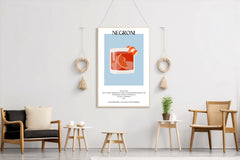 Negroni Cocktail Wall Art