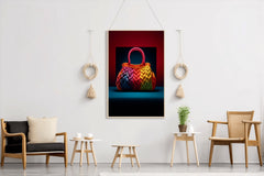 Colorful Knitted Bag Wall Art