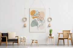 Minimal Spring Flower Wall Art