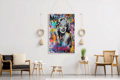 Marilyn Graffiti Wall Art