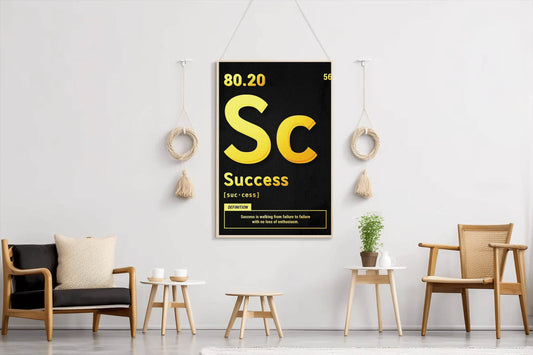 Success 80.20 Rule Motivational Wall Art - beink online art store