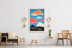 Colorful Clouds Painting Wall Art