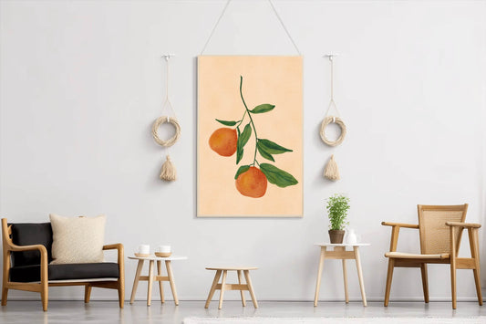 Fruit Tree Branch With Oranges Wall Art - beink online art store