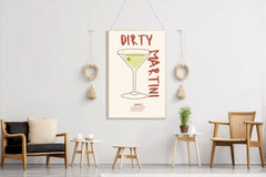 Dirty Martini Cocktail Wall Art