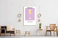 Mimosa Sparkling Wine Wall Art