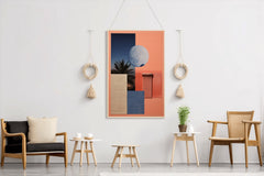 Creative 3D Moon Abstract Wall Art