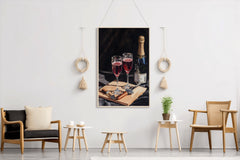 Red Sparkling Wine Wall Art