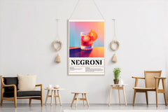 Traditional Negroni Cocktail Wall Art