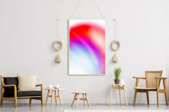 Red and Purple Light Shade Abstract Wall Art