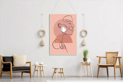 Portraiture in a Minimalist Style Wall Art