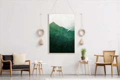 Mountain Forest Painting Wall Art