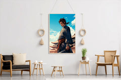 Traditional Japanese Samurai Character Anime Wall Art