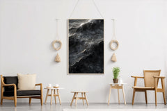 Choppy Water Black and White Wall Art